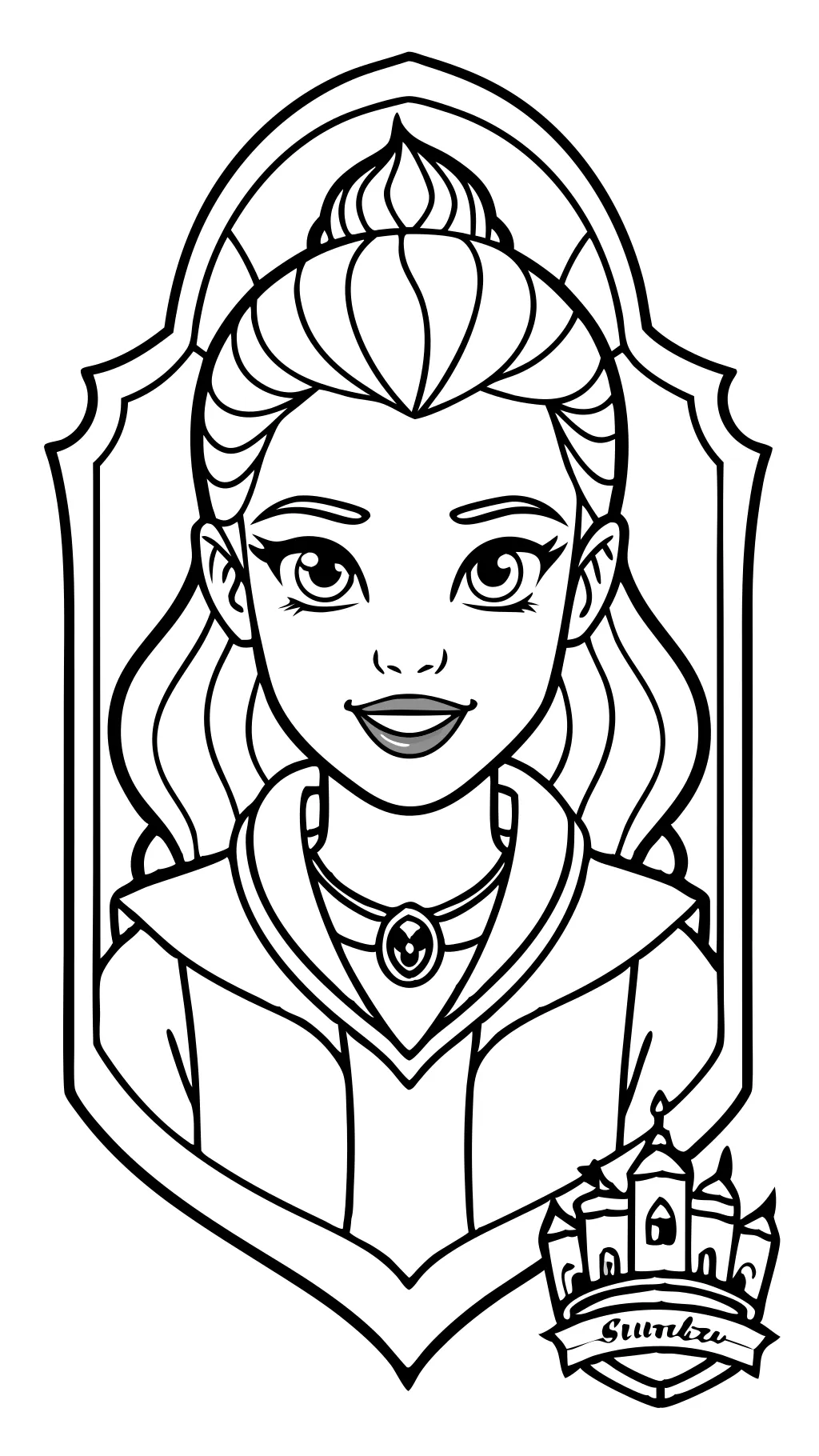 coloring pages of descendants